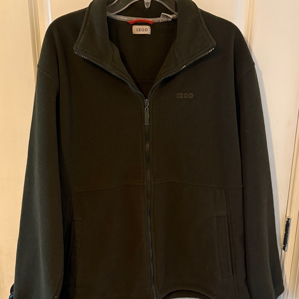 IZOD Men's Dark Green Fleece Jacket